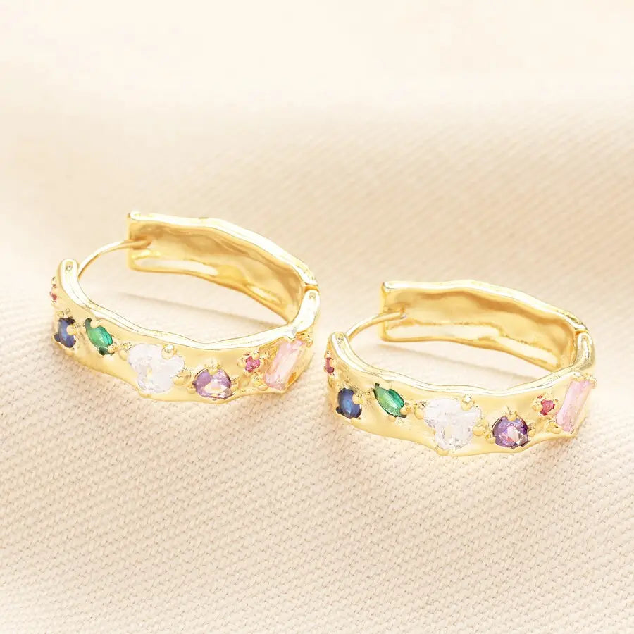 Molten Hoops in Gold