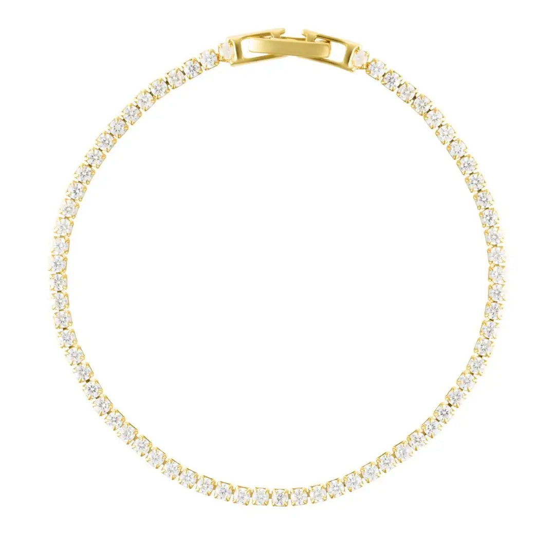 Tennis Chain Bracelet in Gold