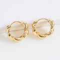 Twist Huggies in Gold