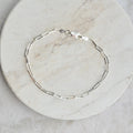Sterling Silver Paperclip Bracelet