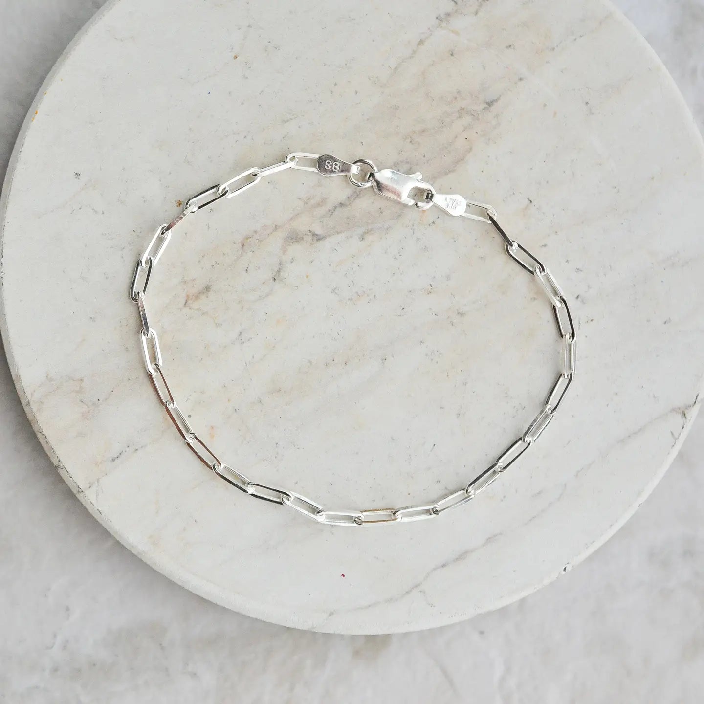 Sterling Silver Paperclip Bracelet