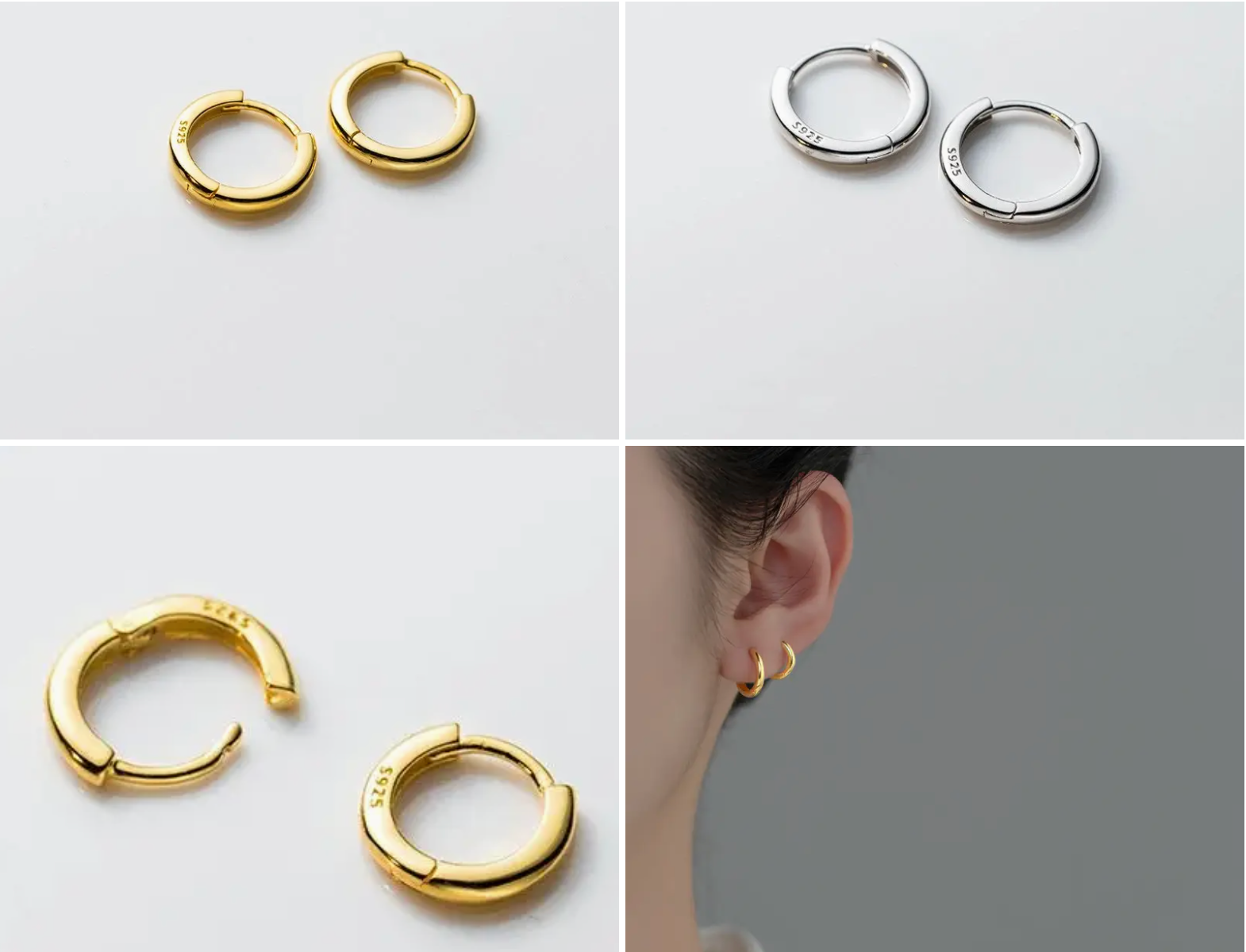 Dainty Huggie Hoops