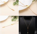 Bar Drop Lariat Necklace