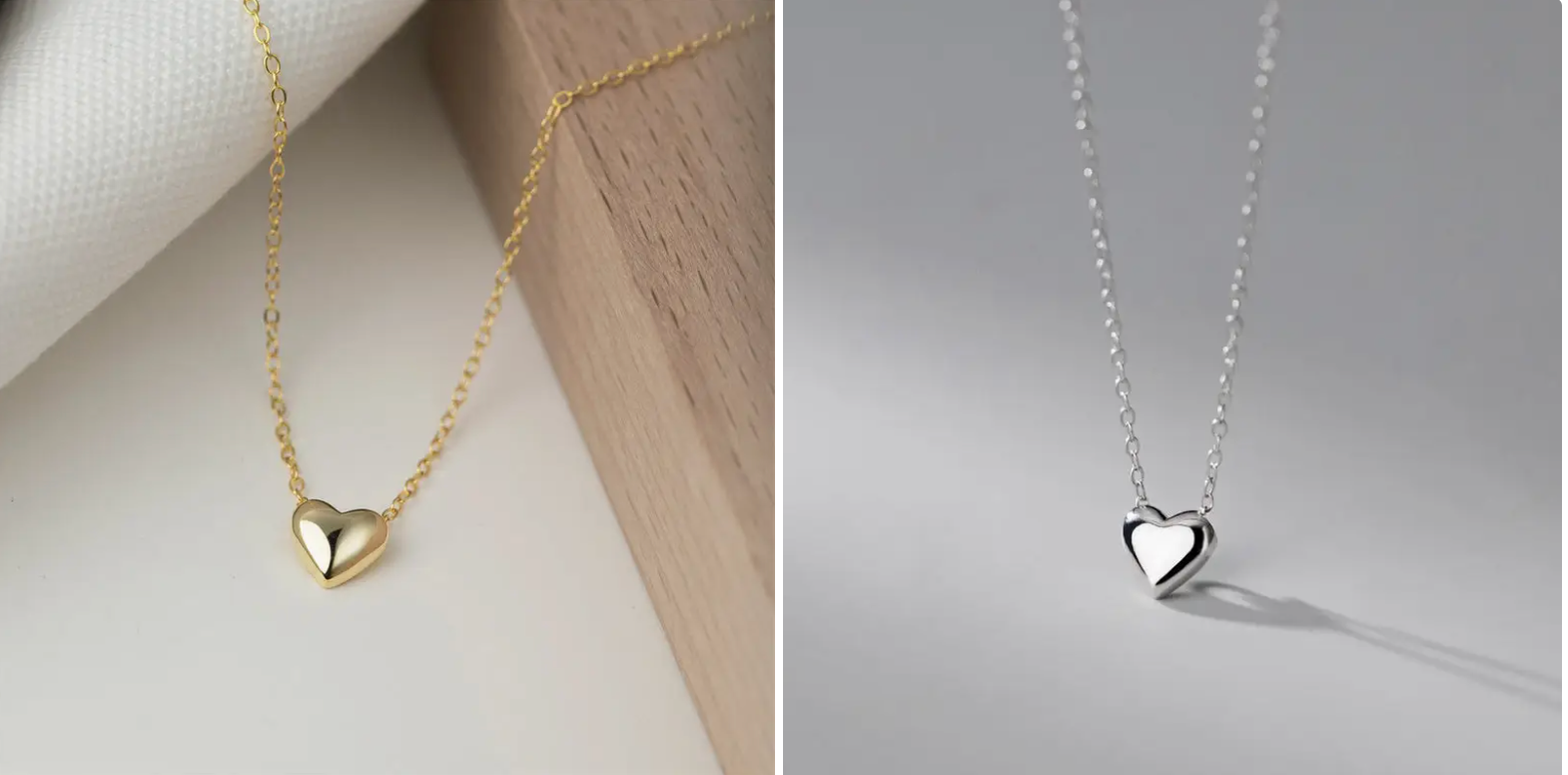 Dainty Heart Pendant Necklace